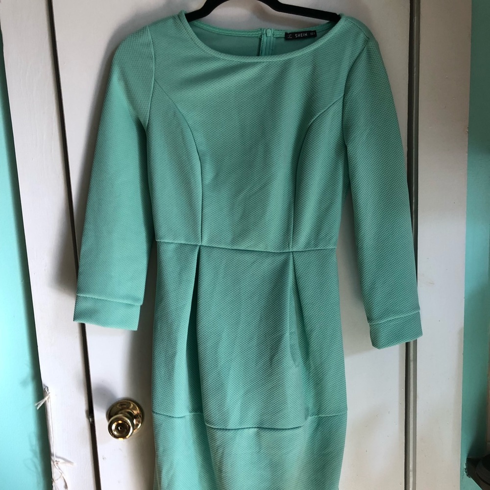 NWOT SHEIN Aqua dress. Size S.